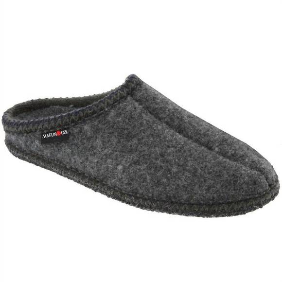 NEW HAFLINGER women's as7 wool slippers in grey - Picture 1 of 6